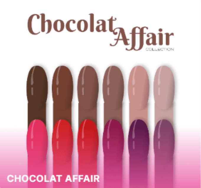 Collection Vernis Gel Chocolat Affair - 12 Couleurs