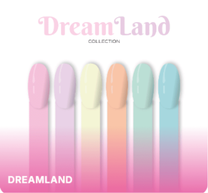 Collection Vernis Gel Dreamland - 6 Couleurs