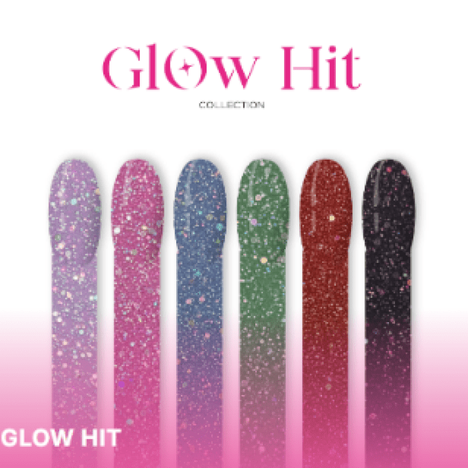 Collection Vernis Gel Glow Hit - 6 Couleurs