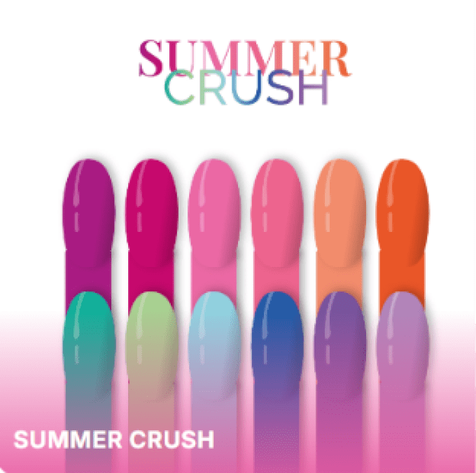Collection Vernis Gel Summer Crush - 12 Couleurs