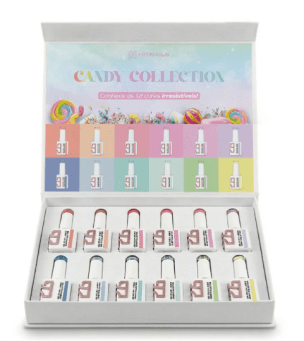 Collection de Vernis Semi-Permanent Candy Collection – 12 Couleurs