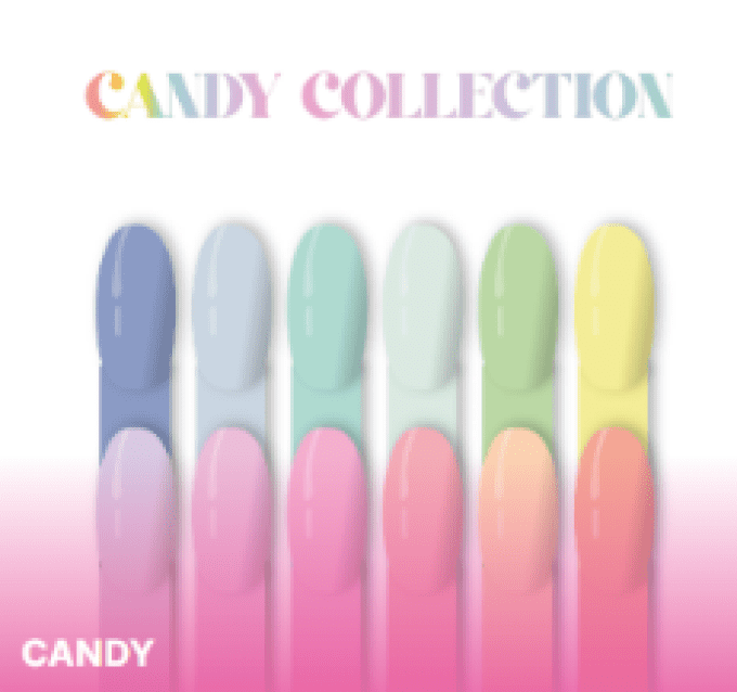 Collection de Vernis Semi-Permanent Candy Collection – 12 Couleurs