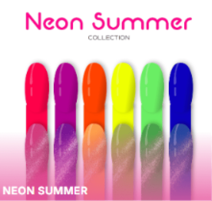 Collection de Vernis Semi-Permanent Neon Summer – 12 Couleurs