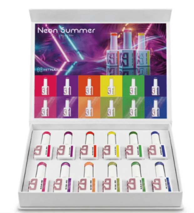 Collection de Vernis Semi-Permanent Neon Summer – 12 Couleurs