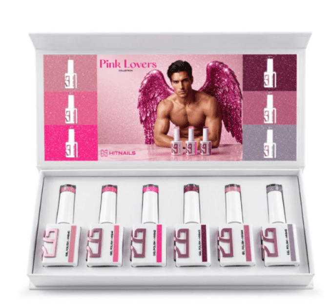 Collection de Vernis Semi-Permanent Pink Lovers – 6 Couleurs