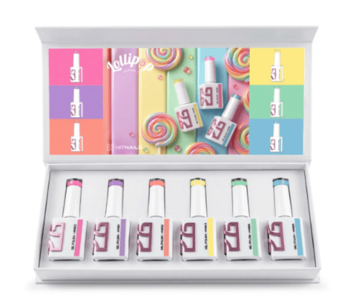 Collection de Vernis Semi-Permanent Lollipop – 6 Couleurs