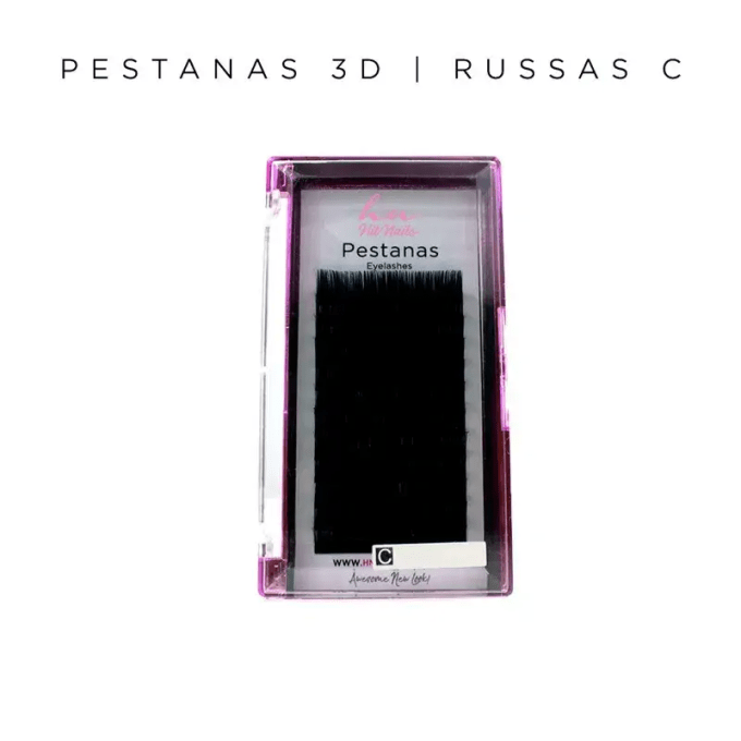 Caixa Pestanas 3D/Russas C 0,07mm 12mm