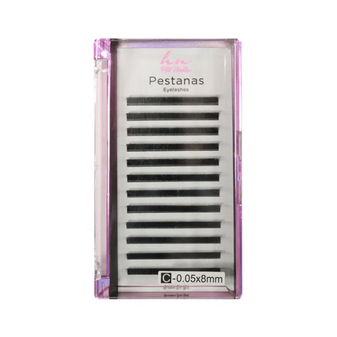Caixa Pestanas 3D/Russas C 0,05mm x 8mm em Caixa 12 filas