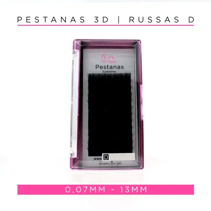Caixa Pestanas 3D/Russas D 0,07mm 13mm
