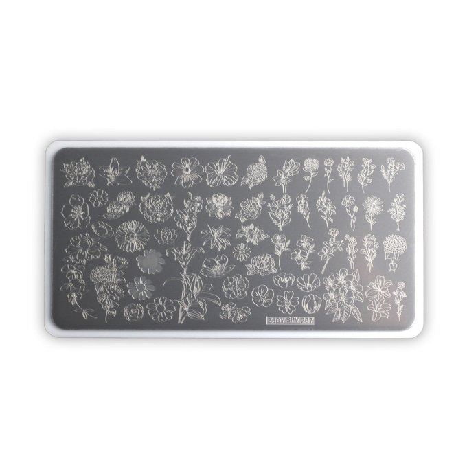 Placa Stamping Floral 03