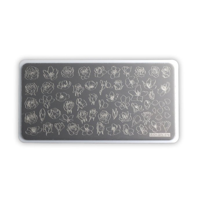 Placa Stamping Floral 02