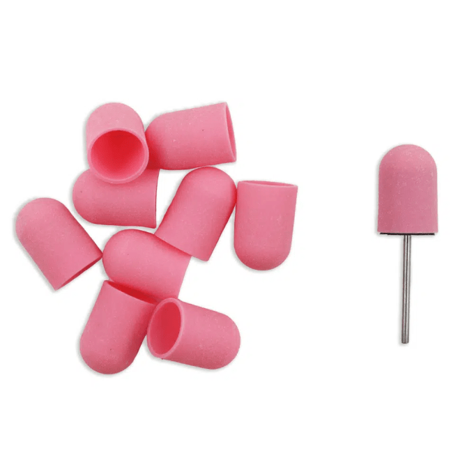 16mm Pink Sanding cap #180 10un. + 1 mandrin