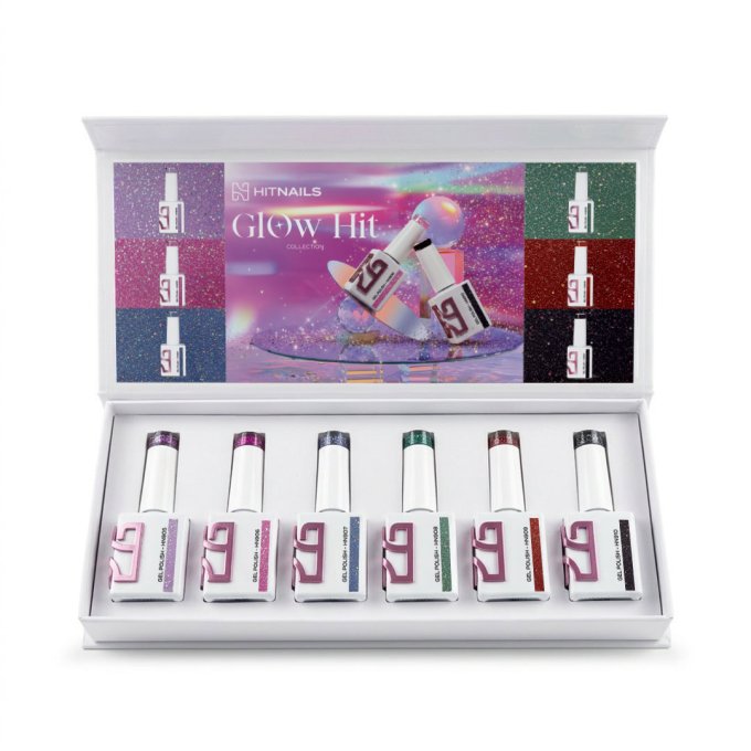 Collection Vernis Gel Glow Hit - 6 Couleurs