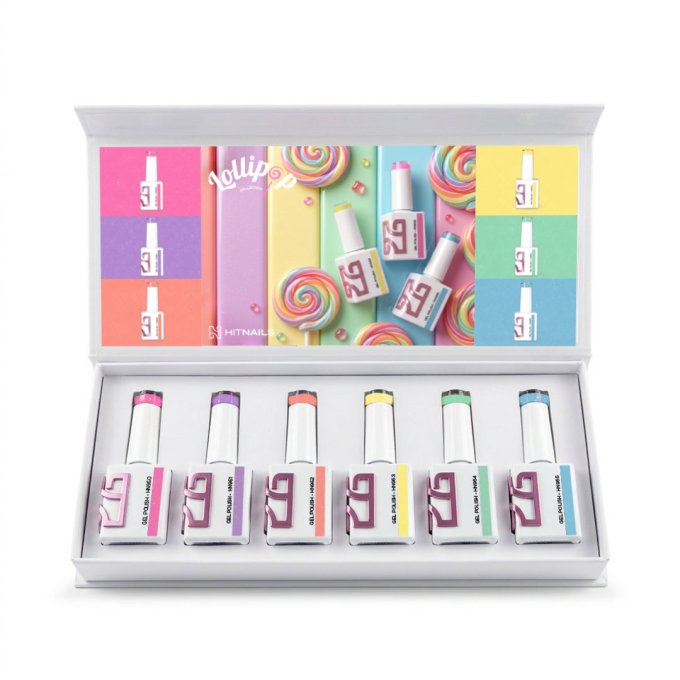 Collection Vernis Gel Lollipop - 6 Couleurs
